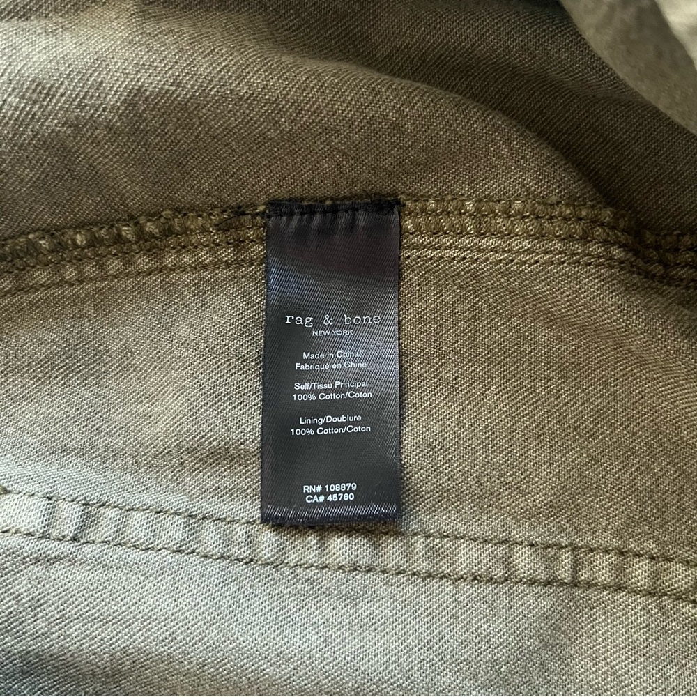 Rag & Bone Green Military Shorts - Picture 9 of 11